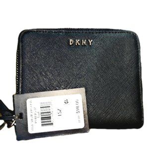 New with tags DKNY women's black leather wallet